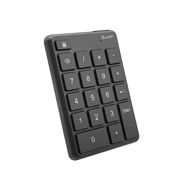 New Portable BT Wireless USB Number Keyboard/Calculator Digital Display Rechargeable Mini 19 Keys Numeric Keypad for Desktop