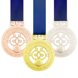 Conquistatore personalizzato personalizzato Challenge Runners 1St 2Nd oro argento bronzo metallo pallavolo medaglie personalizzate basket - Product Image 1