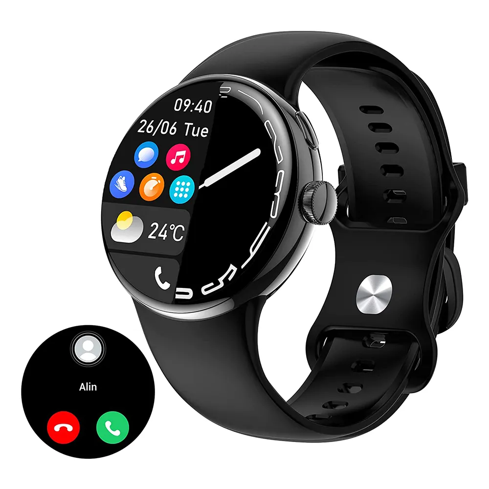 Linwear LA24 Google Pixel Watch Smart watch BT Calling Voice Control Always on display Amoled Smartwatch