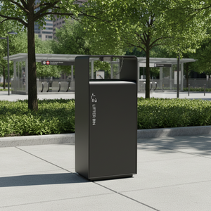 <span class=keywords><strong>Poubelle</strong></span> extérieure en acier galvanisé vert, <span class=keywords><strong>poubelle</strong></span> publique écologique pour parcs, rues et projets verts urbains - Product Image 5