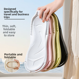 Pantuflas de Viaje Plegables de EVA para Parejas, Antideslizantes, de Calidad Hotelera, con Punta Abierta, Fáciles de Transportar, para Uso en Interiores, Hogar y Baño, Unisex - Product Image 6
