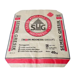 Quadratboden wasserdichte PP-Gewebte Ventil-Zementsäcke PP-Polypropylen-Ventil-Zementbeutel zu verkaufen