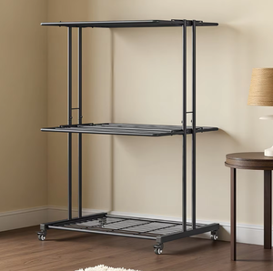 Séchoir à linge moderne en métal, simple, pliable, pour petit balcon, support de serviettes, séchoir sur pied pour intérieur, vente en gros - Product Image 4