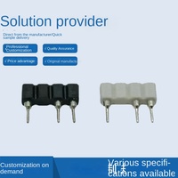 Connecteur femelle à une rangée de 4 broches, pas de 2,54 mm, DIP, extrémité fermée en PBT