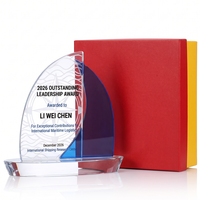 Trophée Bateau à Voile en Cristal K9 Nouveauté Grande Surface de Gravure Récompense Commémorative Champion Sportif Vente Chaude