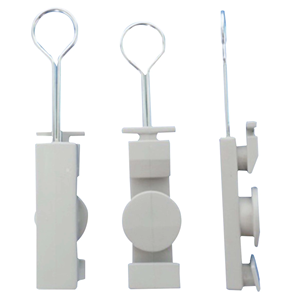 Nhà Máy Giá FTTH thả Cáp S Loại sửa chữa kẹp ABS + sợi thép không gỉ cáp quang Clip dây kẹp - Product Image 2