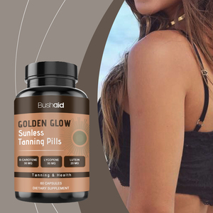 Pilules de <span class=keywords><strong>bronzage</strong></span> <span class=keywords><strong>sans</strong></span> <span class=keywords><strong>soleil</strong></span> avec bêta-carotène, lycopène, lutéine, 60 capsules, complément alimentaire, vente en gros, service personnalisé - Product Image 6
