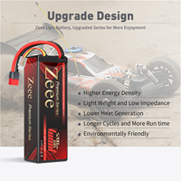 Batterie Zeee Lipo série 3S 5200mAh, grande capacité, 100c 11.1V, compatible avec les modèles de courses et les camions radiocommandés, avec connecteur