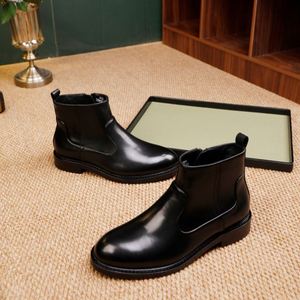 Brand New Men's Autumn Leather <b>Boots</b> High Top Business Cowhide <b>Boots</b> Outdoor Non Slip Classic Work <b>Boots</b> - Product Image 6