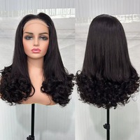 Peluca con cierre de encaje 5x5 HD Wear-Go peluca cabello humano crudo vietnamita doble dibujado alta calidad sin pegamento 250% densidad onda suelta 12A