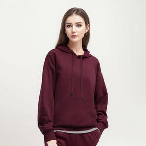 Sweat à capuche en coton pour hommes et femmes automne/hiver <span class=keywords><strong>Pull</strong></span> à capuche en molleton doux évacuant l'humidité et respirant Méthode de tissage en tricot - Product Image 2