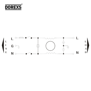 Dorexs DBI5 IEC <strong>Socket</strong> Plug EMI Power Filter 1A 3A 6A 10A AC <strong>Socket</strong> Noise Suppression UL CE RoHS - Product Image 4