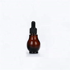 Flacon compte-gouttes en verre ambré en forme de <span class=keywords><strong>calebasse</strong></span> unique pour huiles essentielles, modèle Factory Empty Factory - Product Image 3