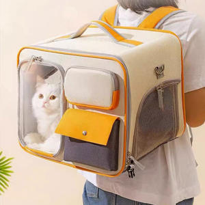 Nuevo diseño de la venta caliente de lujo personalizado perro gato portador de mascotas mochila bolsa gato bolsa de transporte de mascotas para viajar - Product Image 1