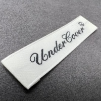 Usine personnalisée luxe navette en bois métier à tisser étiquette tissée lisse doux pour la peau de haute qualité pour les chemises et les grands vêtements
