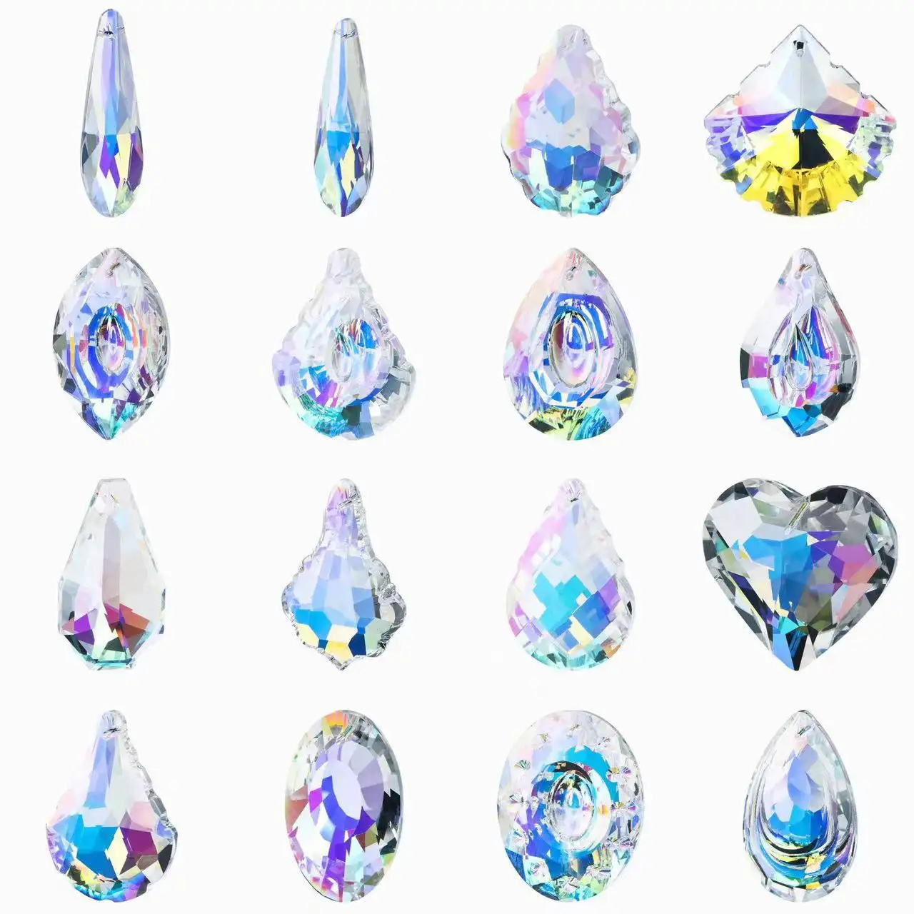 Promotion Transparent Crystal Chandelier Parts Beautiful Wedding Garland Strand Horse Eye Drop Chandelier Crystal Beads