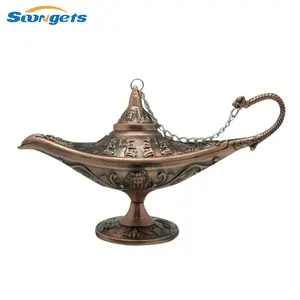 Stunning pewter aladdin lamp for Decor and Souvenirs 