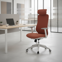 Chaise de jeu en maille grise fabriquée en usine à Foshan, chaise de patron de luxe, chaise de bureau ergonomique