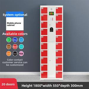 ארון טעינה אחסון טלפון חכם עיצוב פלדה מודרני עם חלון שקוף עבור קניונים ארגוניים בתי ספר - Product Image 6