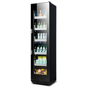 Refrigerador Vertical para Vinos y Bebidas NE-418-8 de Doble Zona con Puerta de Vidrio Individual y Compresor - Product Image 2