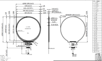 Écran LCD circulaire de 4,0 pouces, module LCD 720*720, écran rond avec interface MIPI 30 broches ICNL9707AC-03, écran tactile IC en option