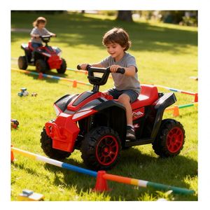 Luminous Tune Electric 4-<b>Wheel</b> Battery-Powered Ride-On Toy Car with Educational Features Durable <b>Plastic</b> Construction - Product Image 4