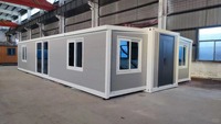 Conteneur d'expédition préfabriqué de 40 pieds et 20 pieds, extensible, maison de 2 à 5 chambres, maison mobile préfabriquée portable pour villa, appartement, boutique.