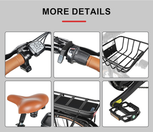 Vélo électrique de ville EU 28 pouces pour adulte, vélo électrique longue portée avec batterie cachée, vélos électriques de route pour adultes - Product Image 3