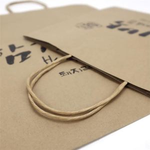 Bolsas de papel para alimentos transparentes Compras Stan Hand para bolsas de papel boite Carton Et Sac Bolsa de papel Kraft con ventana - Product Image 3