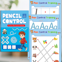 Cahier d'exercices de contrôle du stylo pour enfants, préscolaire, exercices de traçage de lignes, alphabet, écriture, livre d'activités
