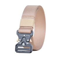 Ceinture tactique en nylon en gros, ceinture d'extérieur réglable avec boucle à dégagement rapide, fournisseur de logo personnalisé