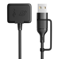 Kabel Ekstensi Pengisian Cepat USB & Type-C untuk Ransel, Aksesori 4-in-1
