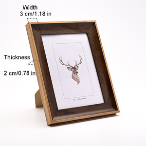 Simple Souvenir <strong>Photo</strong> Picture <strong>Frame</strong> Vertical or Horizontal for Wall Mounting or TableTop A4 8x8 8x10 10x10 12x12 - Product Image 5