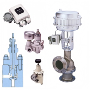 Koso 521f 522f 3 Way <b>Diverting</b> Mixing Globe Valves 500a 520a Top Guided Single Seated Angle Vlaves 521f,522f,500a,520a - Product Image 1