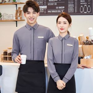 Đồng phục công sở của nhân viên khách sạn Bộ vest chuyên nghiệp dành cho nam và nữ mùa thu Quần áo làm việc tại quầy lễ tân khách sạn - Product Image 2