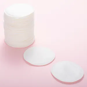 Removedor de maquiagem redondo com 3 camadas, almofadas de algodão para unhas, gel para limpeza facial 100%, ferramenta de beleza