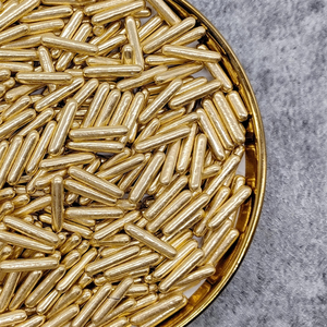 Perles comestibles dorées brillantes, vermicelles de sucre, bonbons mélangés, décorations comestibles pour gâteaux, décorations pour cupcakes, décorations pour biscuits - Product Image 2