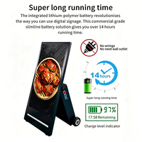 Écran d'affichage numérique portable pliable étanche pour l'extérieur, alimenté par batterie, Android, 43, 49, 55 pouces, pour publicité, affichage LCD