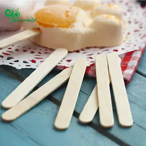 YADA Birch Wood Lollipop Disposable Customized Logo Wooden Ice Cream Sticks for Automatic Machine