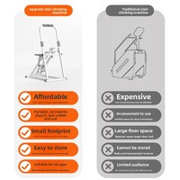 Appareil de fitness compact multifonctionnel pour la maison : Stepper d'escalade et simulateur d'inclinaison avec résistance à l'air