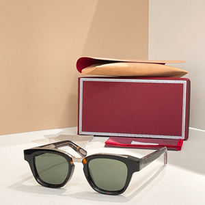 Lunettes de soleil carrées rétro UV400, monture en acétate, tendance unisexe, surdimensionnées pour grands visages, style vintage - Product Image 5