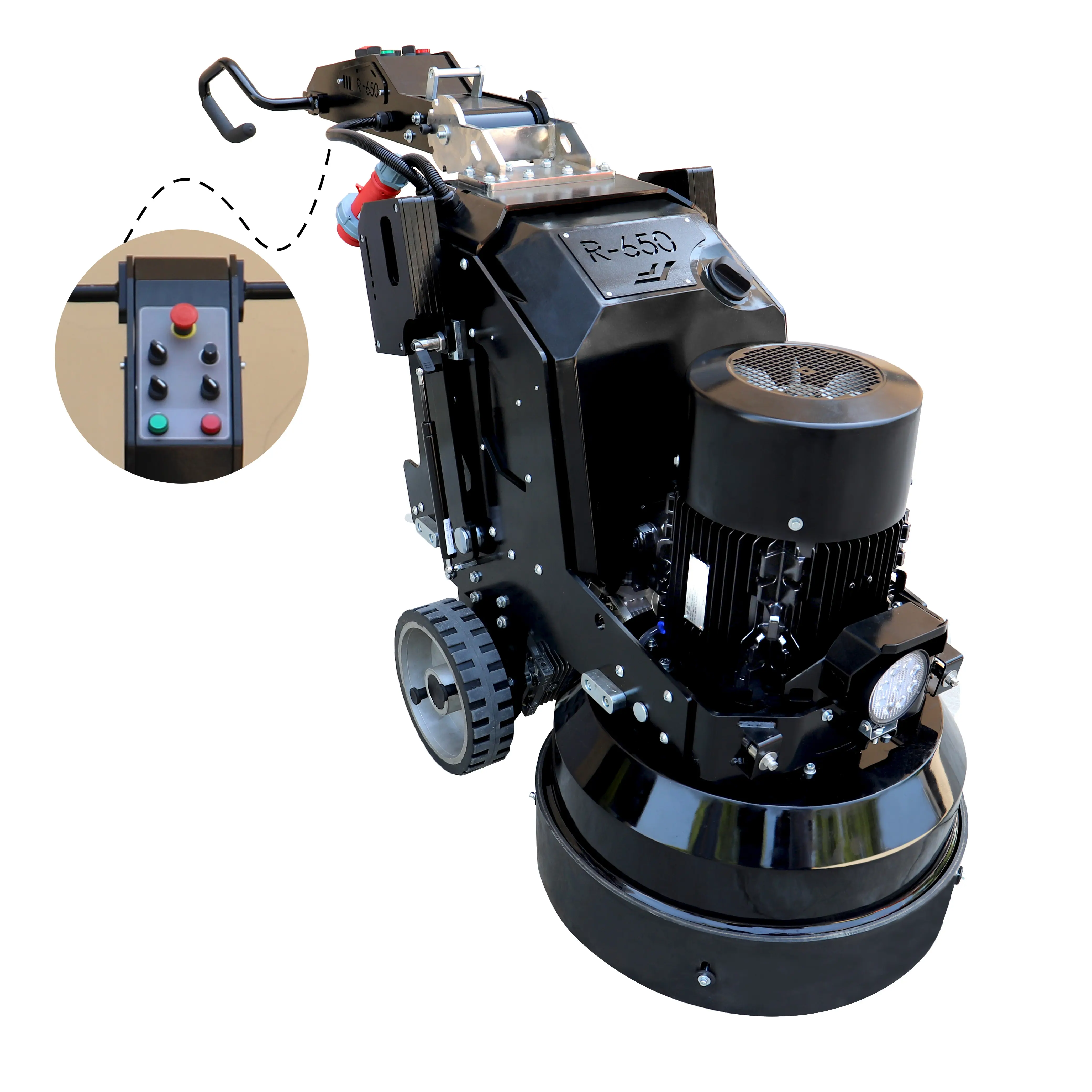 R650 Remote Control Concrete Grinder Polisher With Water Spray Function