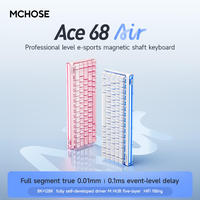 MCHOSE ACE68 Air Dynamic RGB Lightbox Wired Keyboard 8000Hz 128K 0.1MS Low Latency Hall Effect Magnetic Switch Gaming Keyboard