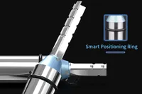 HUHAO 3 Mata Pisau TCT Trimming Straight Milling Cutter untuk MDF Plywood Chipboard Kayu Keras Bor Ukiran Router Bit 12.7mm