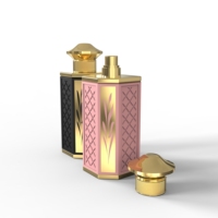 Bouteilles en verre haut de gamme de 100ml avec de nouveaux ensembles de parfums de conception Polyvalent pour hommes et femmes Bouteille à grille fine