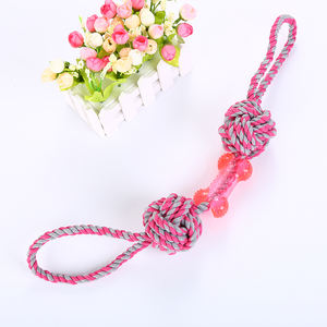 Grande cane giocattolo palla corda con TPR osso giocattolo interattivo corda giocattolo dell'animale domestico - Product Image 6