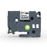 Ruban d'étiquetage compatible avec l'imprimante Brother P-touch, 6 mm, 9 mm, 12 mm, 18 mm, 24 mm, 36 mm, cassette de ruban d'étiquetage TZE