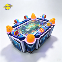 STARAMUSE Machine d'arcade 55 pouces 6 joueurs, jeu de pêche Ocean Hunting, version anglaise, pour usage intérieur, à monnayeur, avec lumières clignotantes