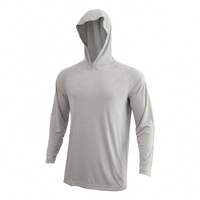 Pull-over personnalisé pour homme en fibre de bambou UPF 50+, coupe ample, séchage rapide, respirant, anti-bactérien, sublimation, pour activités sportives en extérieur