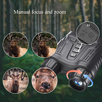 Jumelles de vision nocturne de chasse numériques 4K étanches à mise au point manuelle personnalisées Vision nocturne longue portée de jour comme de nuit